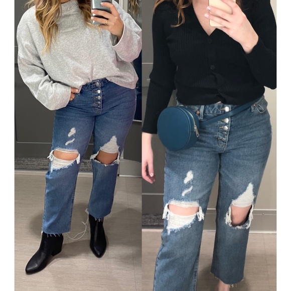 wild fable Denim - 4/$25 High Rise Distressed Jeans